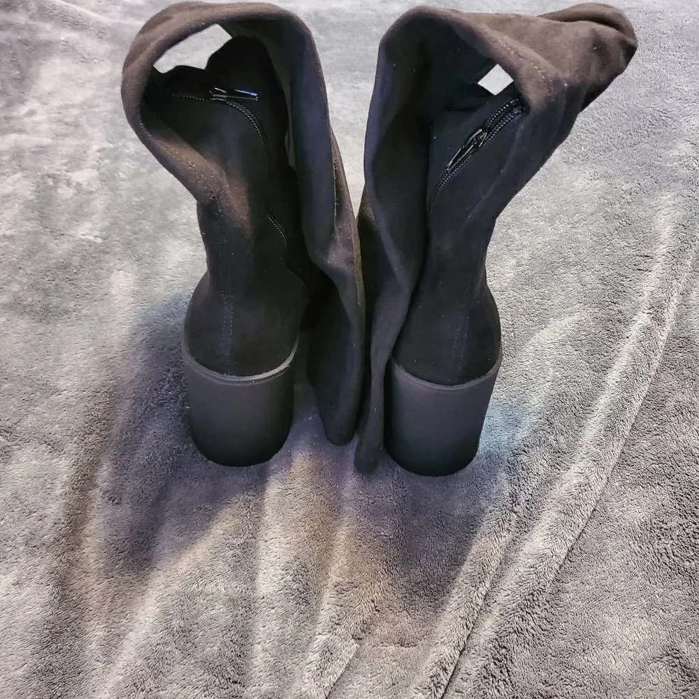 Dolls Kill Three Letter Word Goth Emo Knee High Platform Boot Sz 7